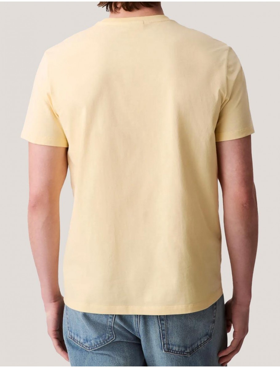 CAMISETA CALVIN KLEIN SS BADGE 30S JERSEY CLASSIC TEE AMARILLO