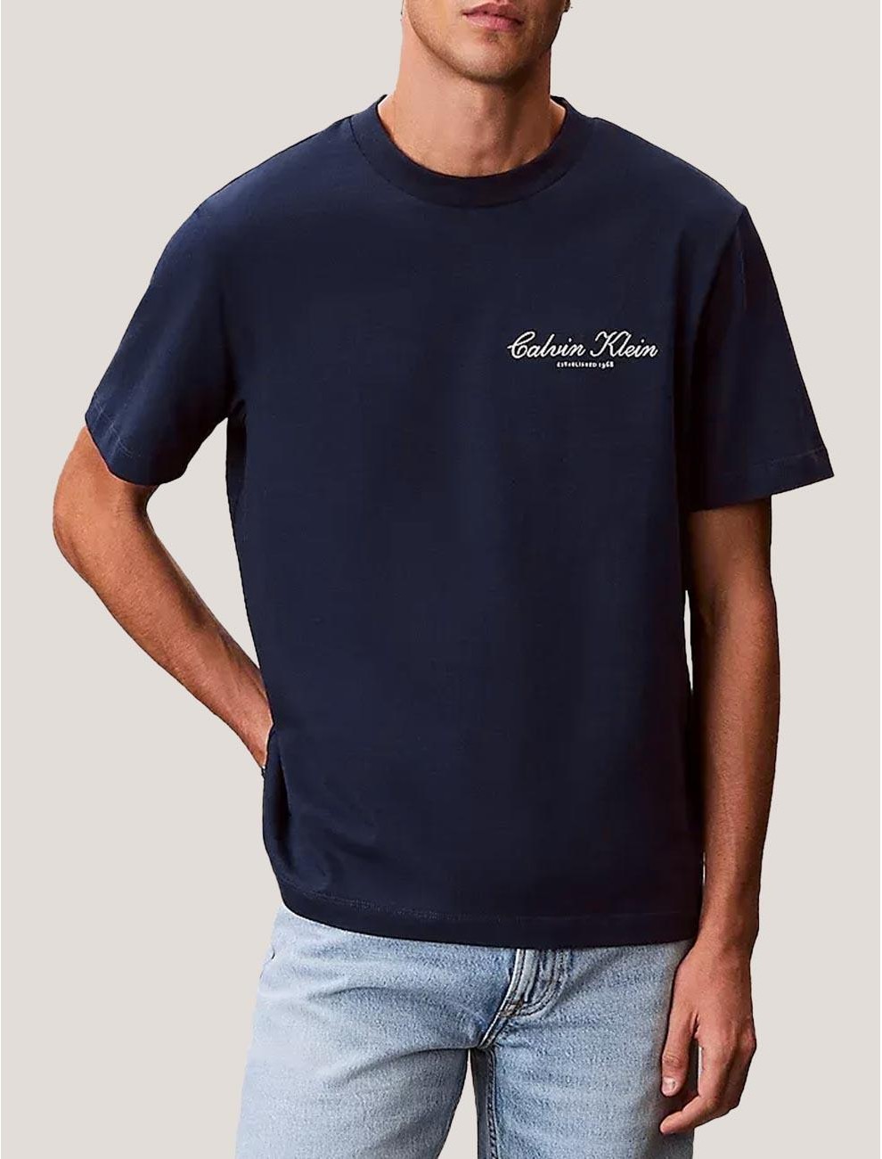 CAMISETA CALVIN KLEIN 20S MARCH GRAPHIC SEASONAL FASHI MARINO