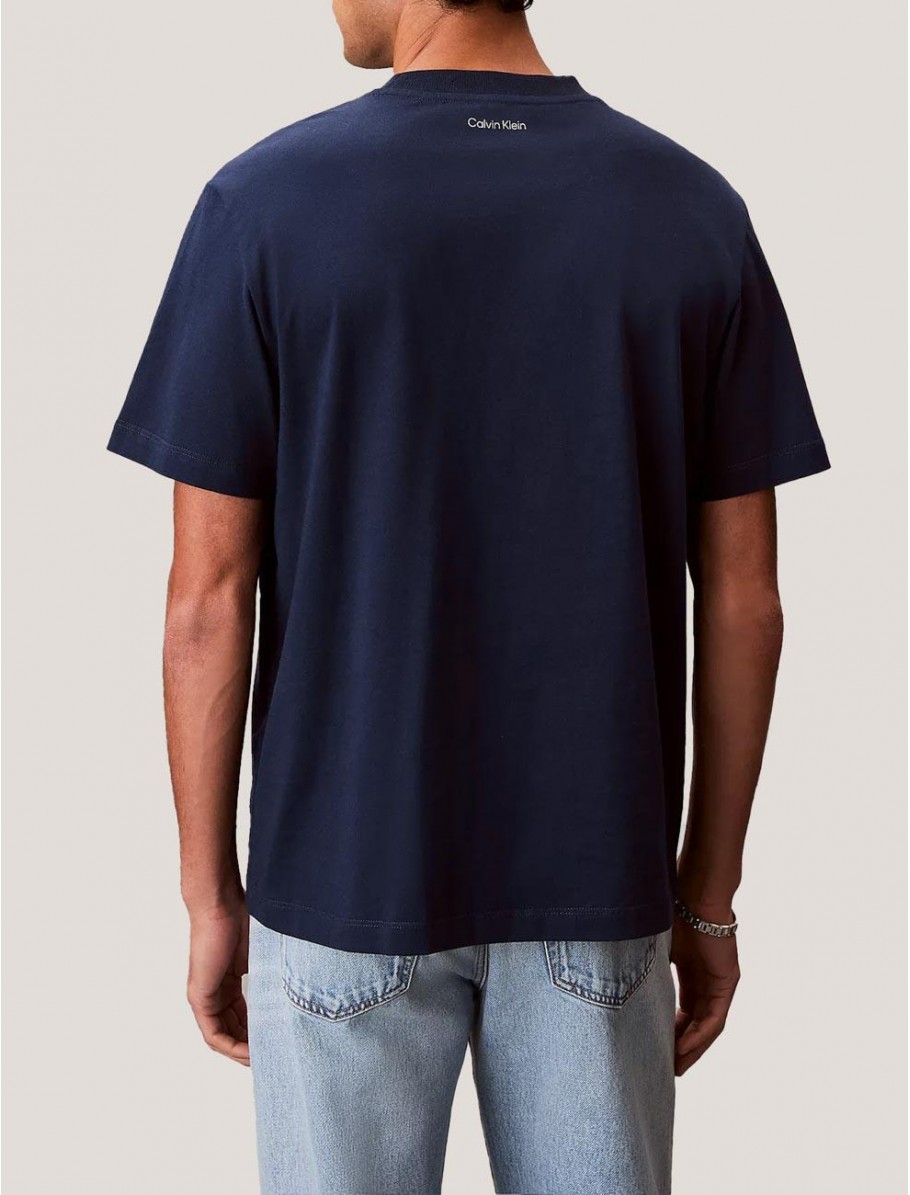 CAMISETA CALVIN KLEIN 20S MARCH GRAPHIC SEASONAL FASHI MARINO