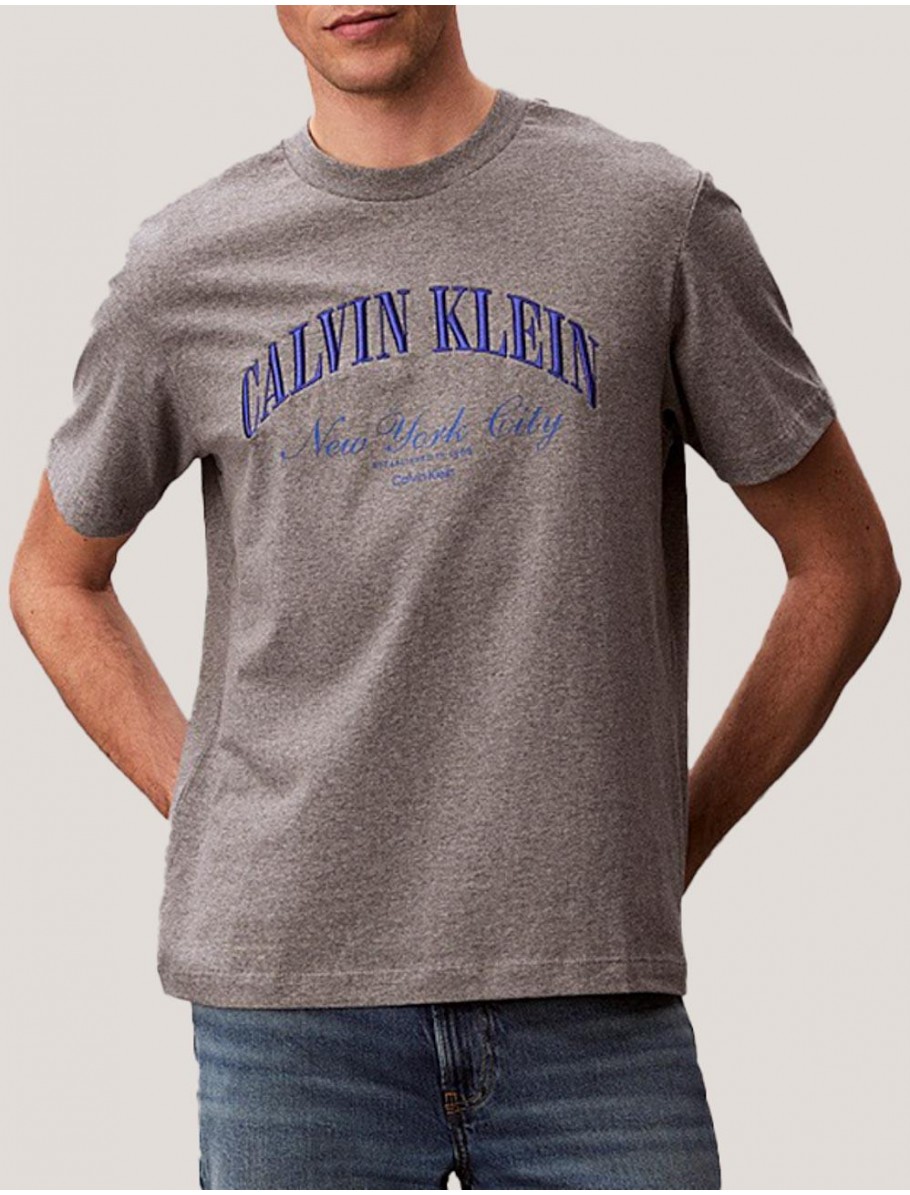 CAMISETA CALVIN KLEIN 20S MARCH GRAPHIC SEASONAL FASHI GRIS