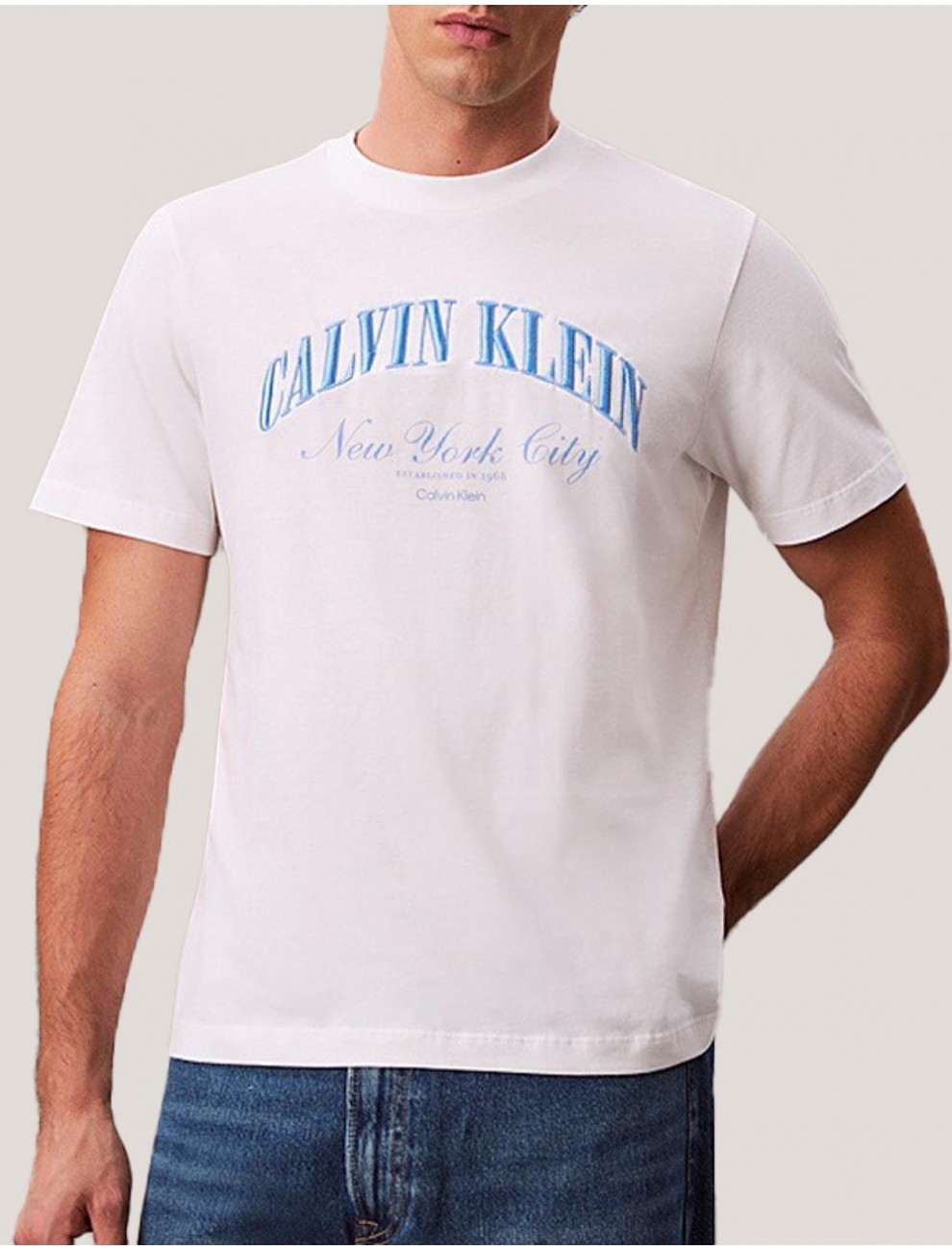 CAMISETA CALVIN KLEIN 20S MARCH GRAPHIC SEASONAL FASHI BLANCO