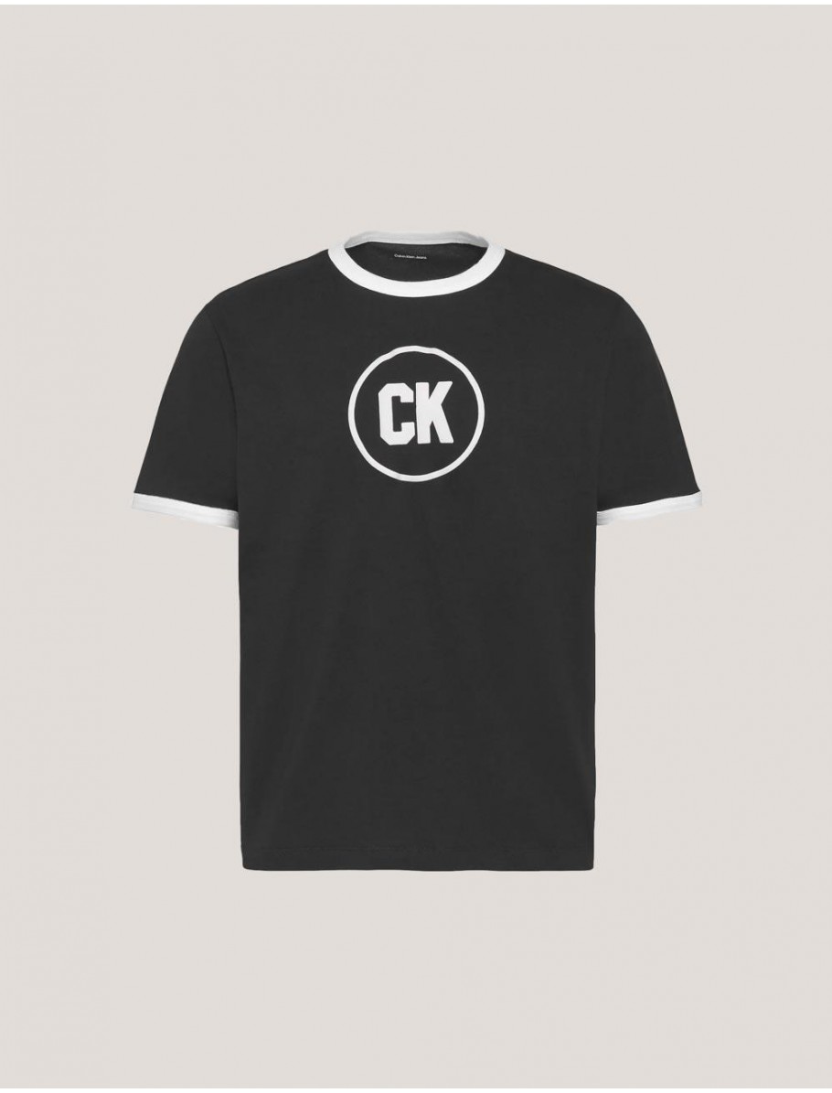 CAMISETA CALVIN KLEIN 20S MARCH GRAPHIC SEASONAL FASHI NEGRO