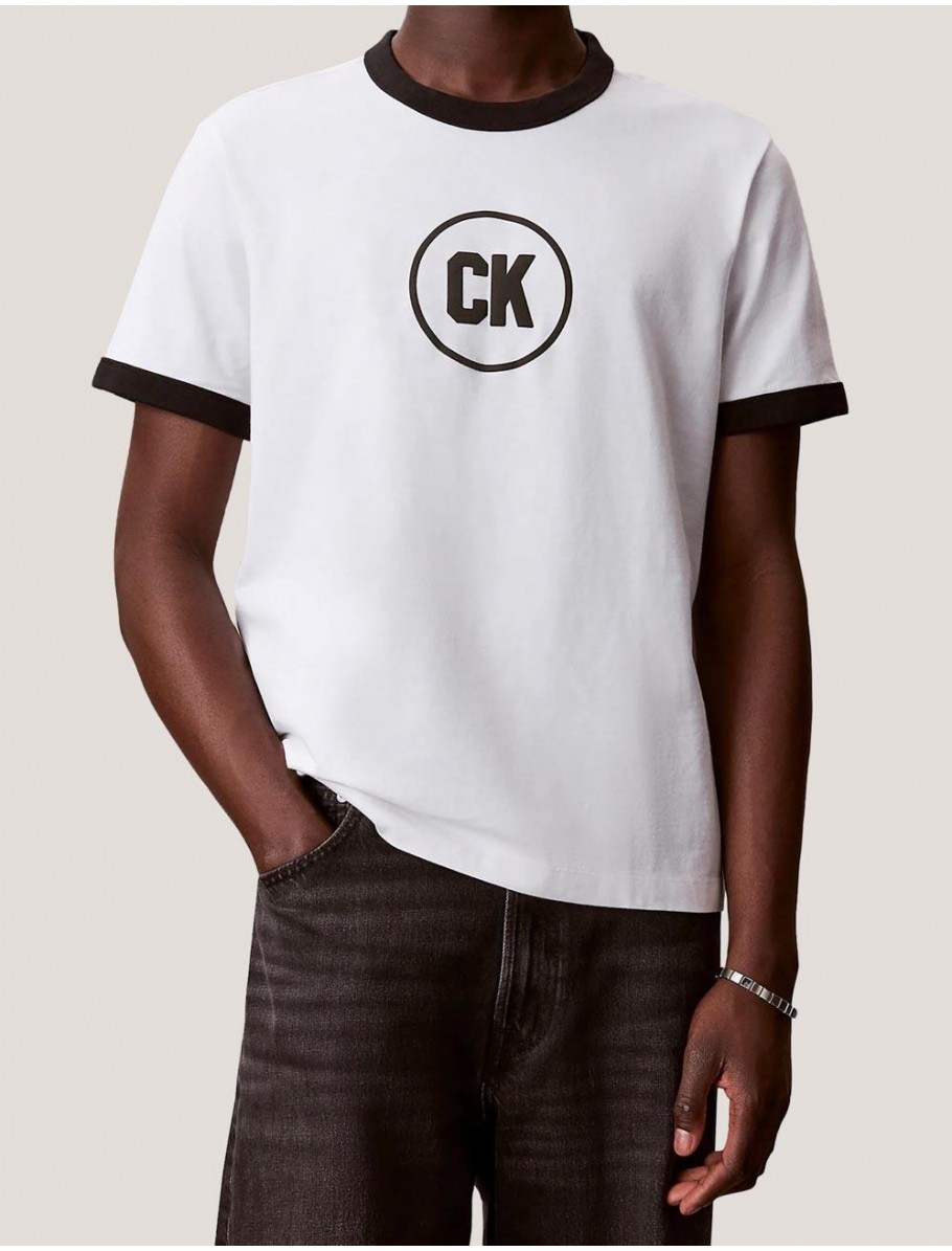 CAMISETA CALVIN KLEIN 20S MARCH GRAPHIC SEASONAL FASHI BLANCO