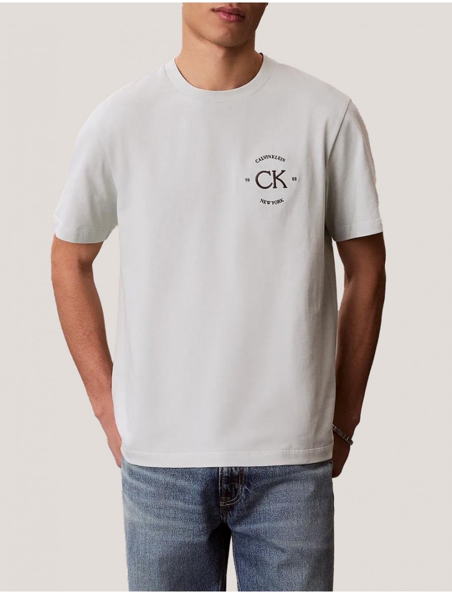 CAMISETA CALVIN KLEIN 20S APRIL GRAPHIC SEASONAL FASHI GRIS