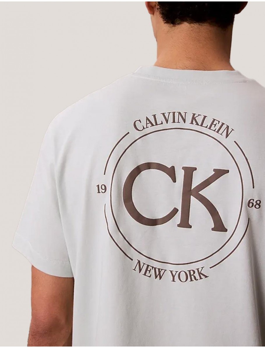 CAMISETA CALVIN KLEIN 20S APRIL GRAPHIC SEASONAL FASHI GRIS
