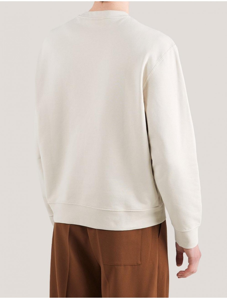 SUDADERA CALVIN KLEIN LS EU 350 TERRY BADGE BEIG