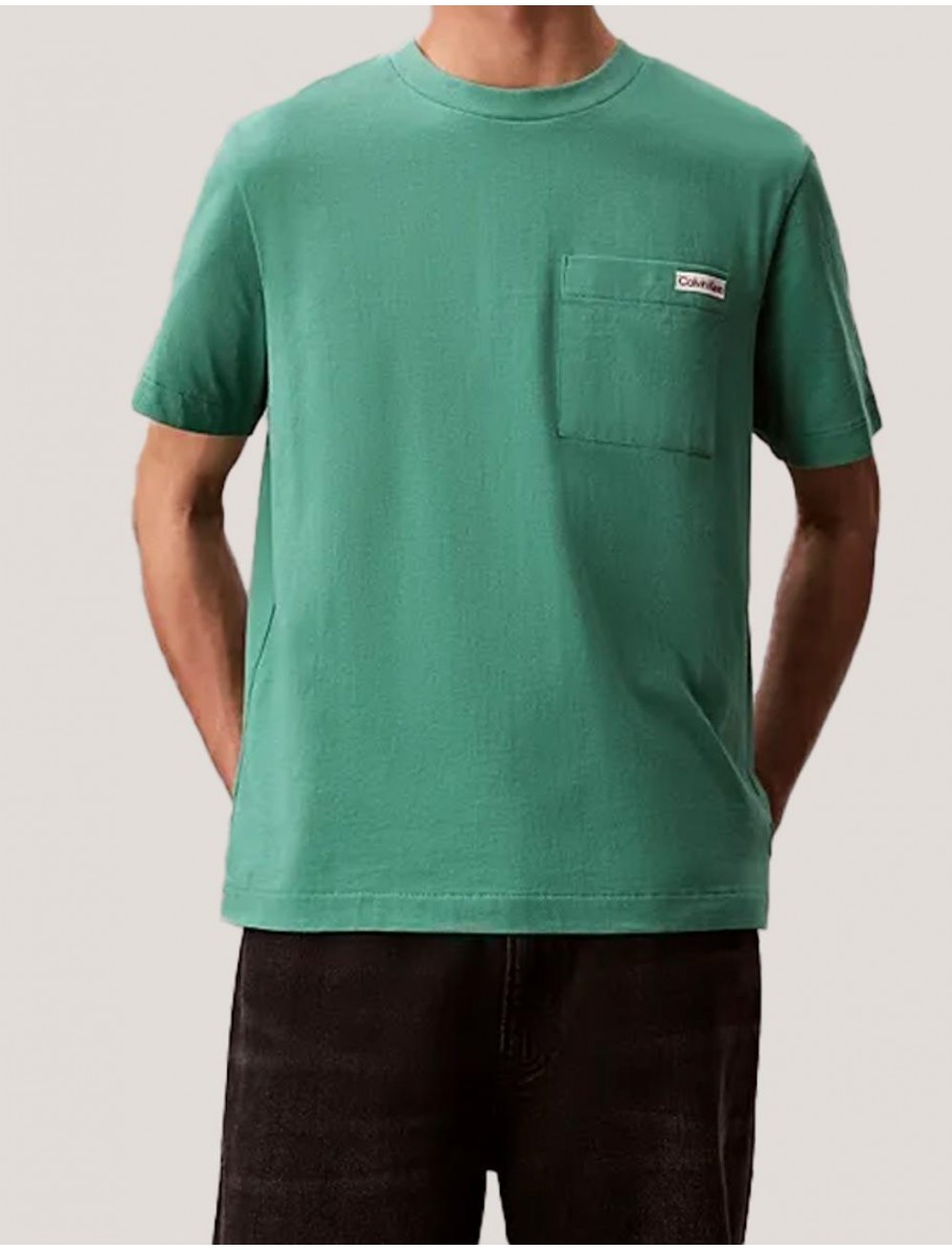CAMISETA CALVIN KLEIN SS 20S JERSEY EASY VERDE