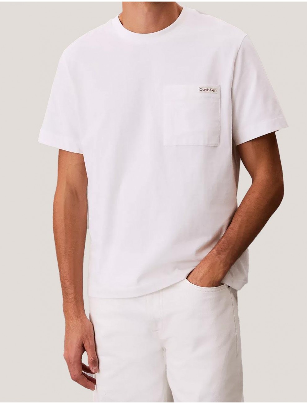 CAMISETA CALVIN KLEIN SS 20S JERSEY EASY C BLANCO