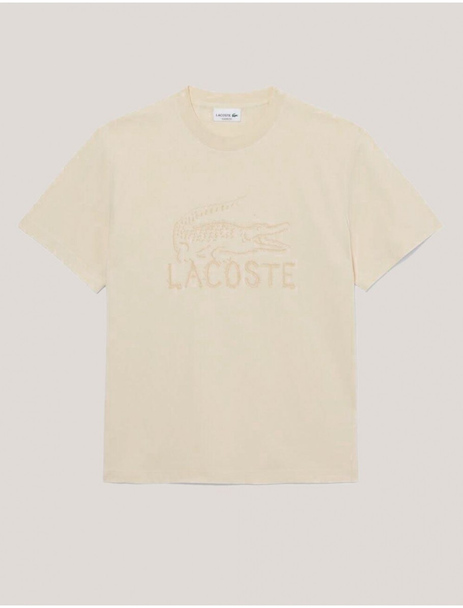 CAMISETA LACOSTE TEE SHIRT NATURAL