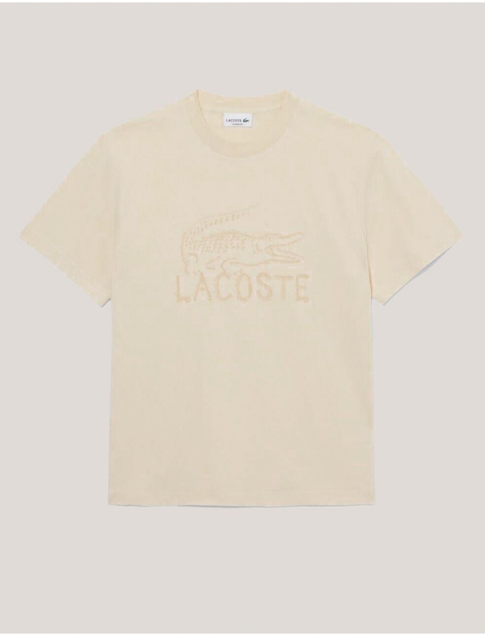 CAMISETA LACOSTE TEE SHIRT NATURAL