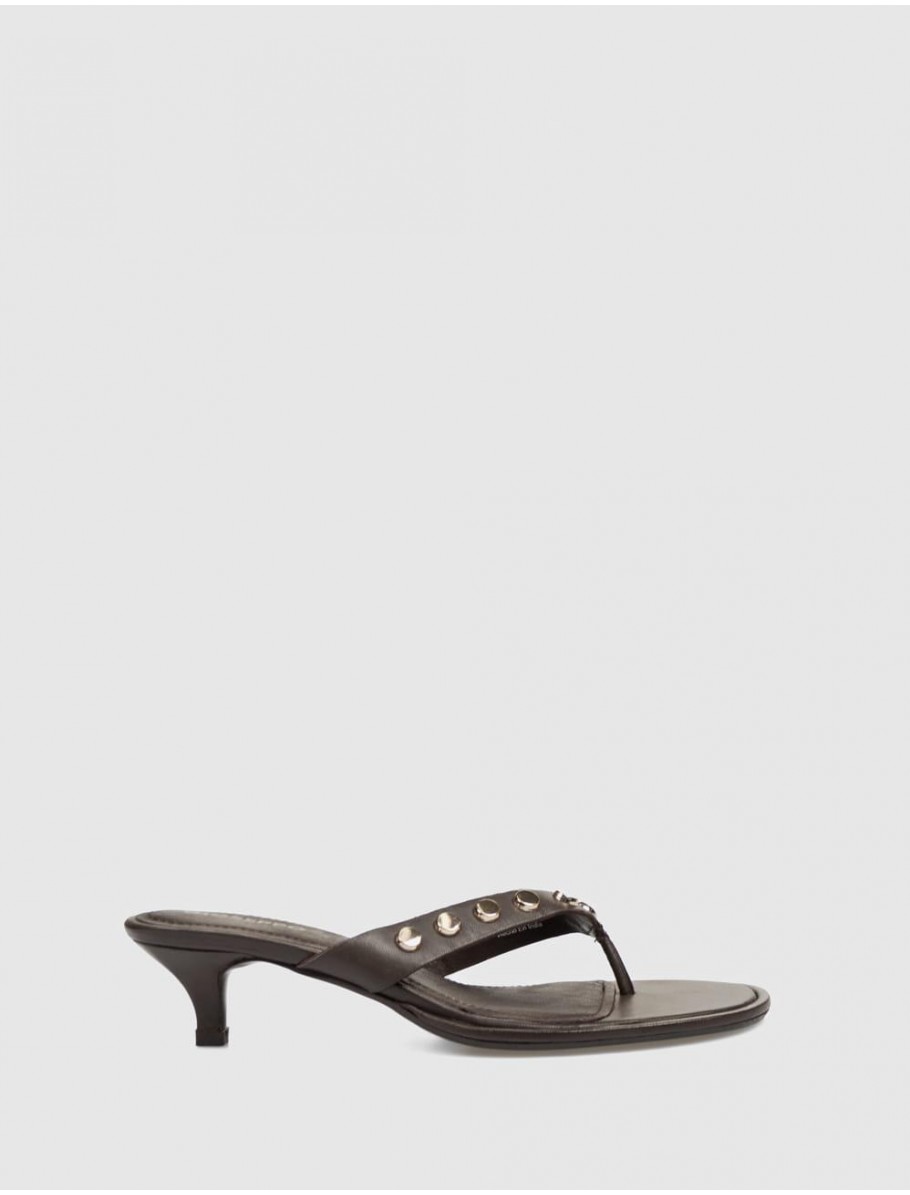 SANDALIA DE DEDO GIOSEPPO SOKOTO MARRoN OSCURO