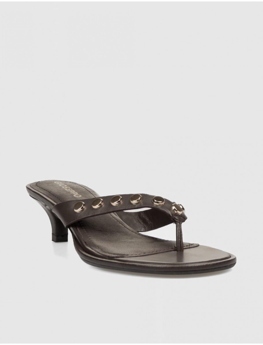 SANDALIA DE DEDO GIOSEPPO SOKOTO MARRoN OSCURO