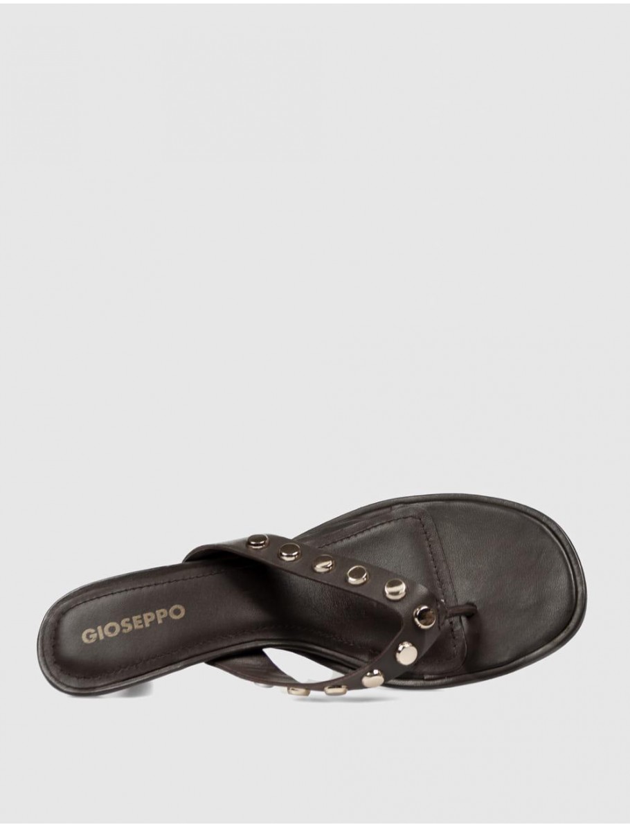 SANDALIA DE DEDO GIOSEPPO SOKOTO MARRoN OSCURO