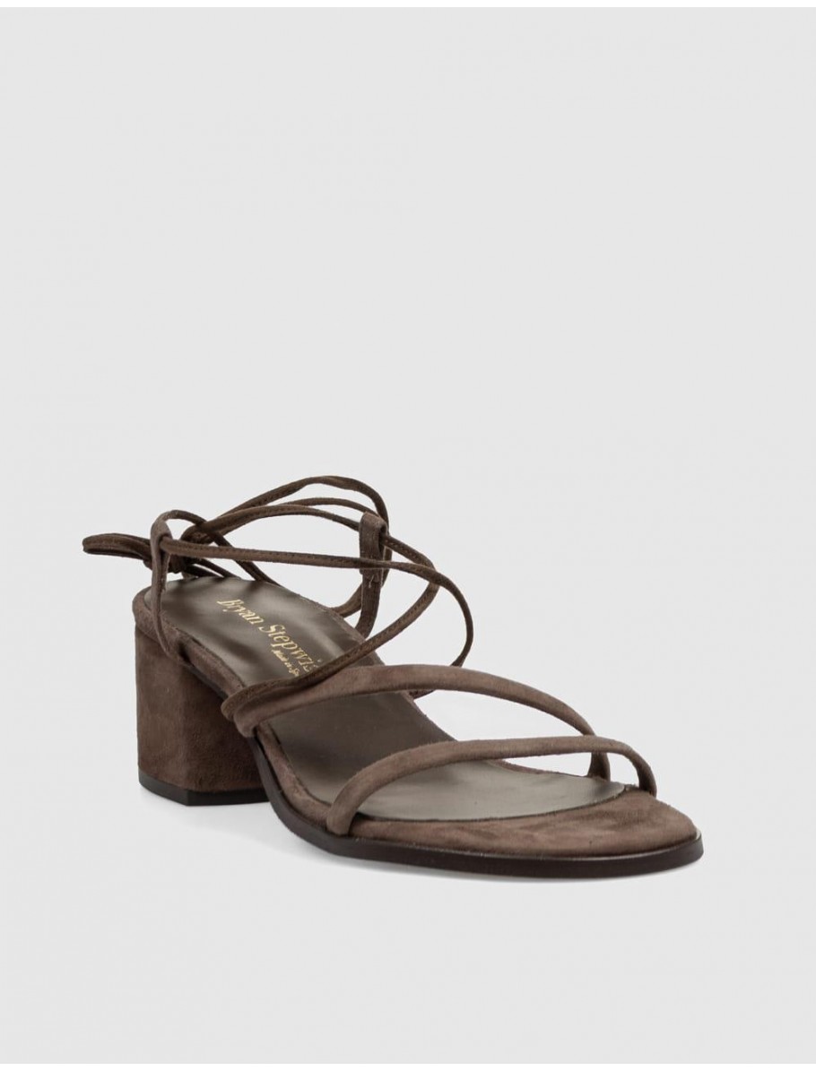 SANDALIA BRYAN STEPWISE GRECIA 2605 MARRoN