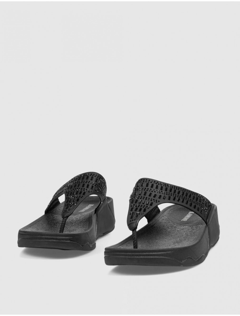 SANDALIA DE DEDO KAMOME TRENDS AMAPOLA NEGRO