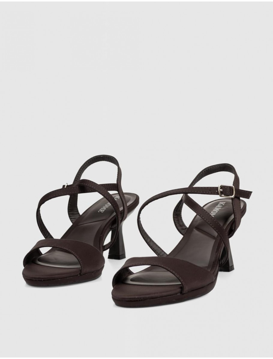 SANDALIA KAMOME TRENDS BELIA MARRoN