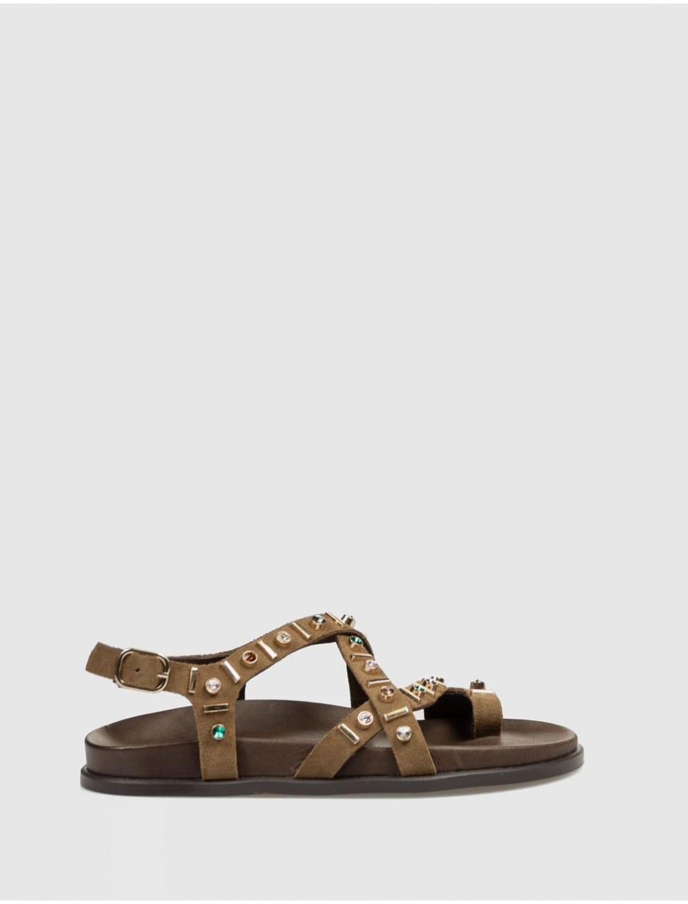 SANDALIA DE DEDO INUOVO E36026 MARRoN