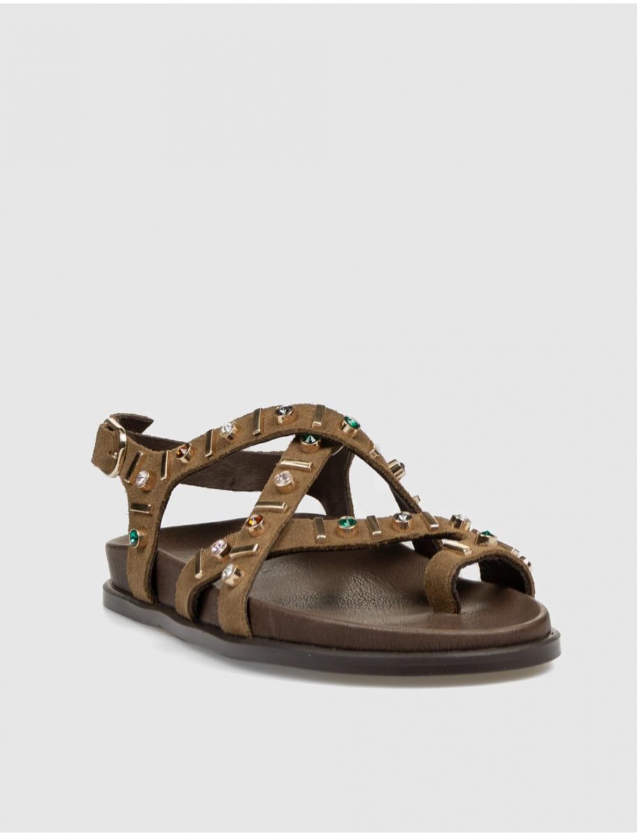 SANDALIA DE DEDO INUOVO E36026 MARRoN