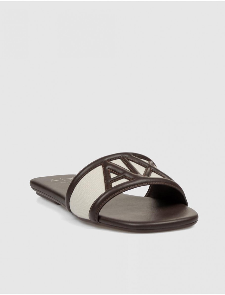 SANDALIA ARMANI EXCHANGE XW002568 MARRoN