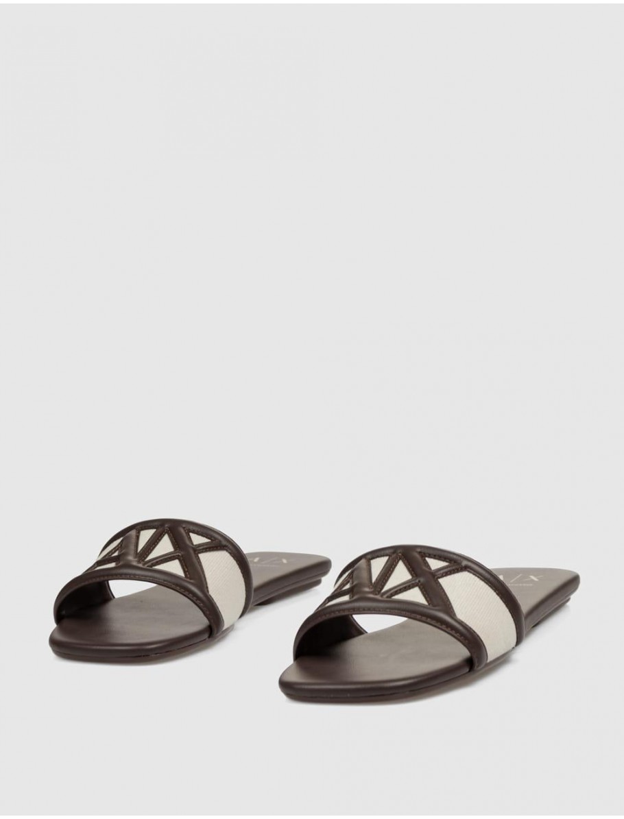 SANDALIA ARMANI EXCHANGE XW002568 MARRoN