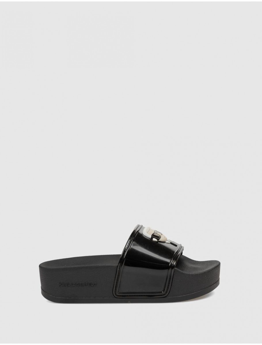 CHANCLA KARL LAGERFELD KONDO MAXI II KARL NFT SHINE NEGRO