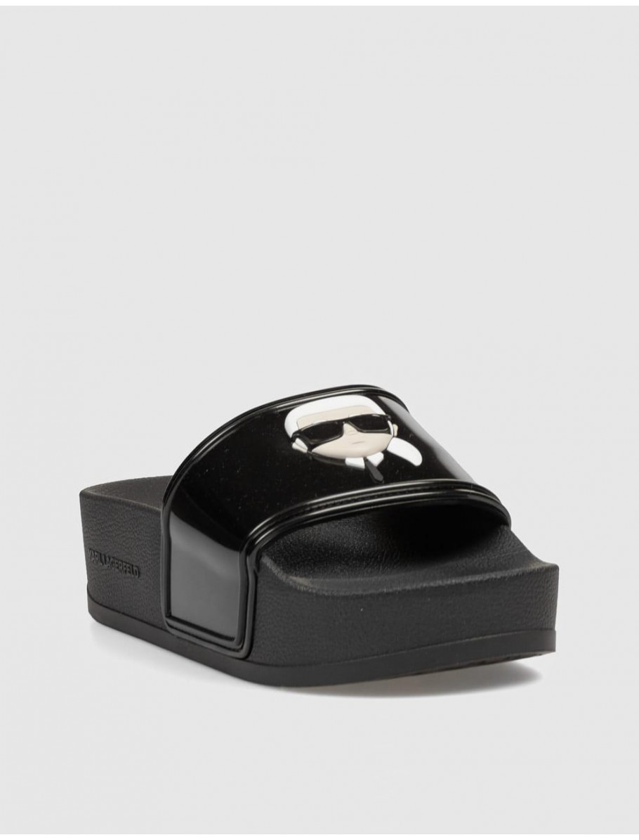 CHANCLA KARL LAGERFELD KONDO MAXI II KARL NFT SHINE NEGRO