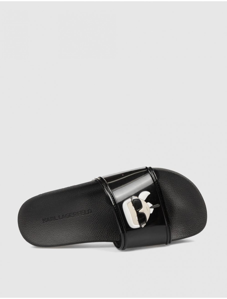 CHANCLA KARL LAGERFELD KONDO MAXI II KARL NFT SHINE NEGRO