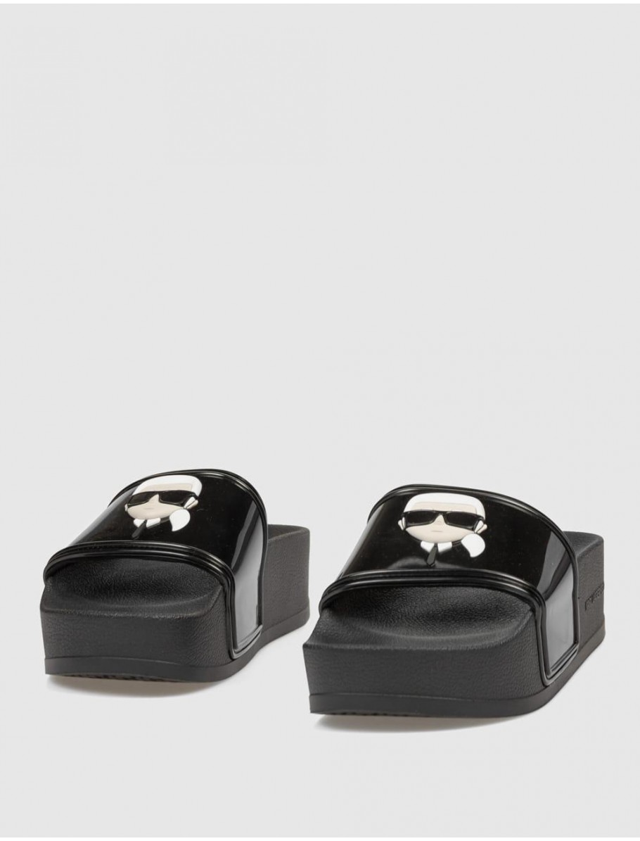 CHANCLA KARL LAGERFELD KONDO MAXI II KARL NFT SHINE NEGRO