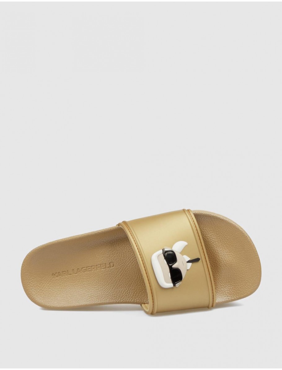 SANDALIA KARL LAGERFED KONDO MAXI II KARL NFT SHINE ORO