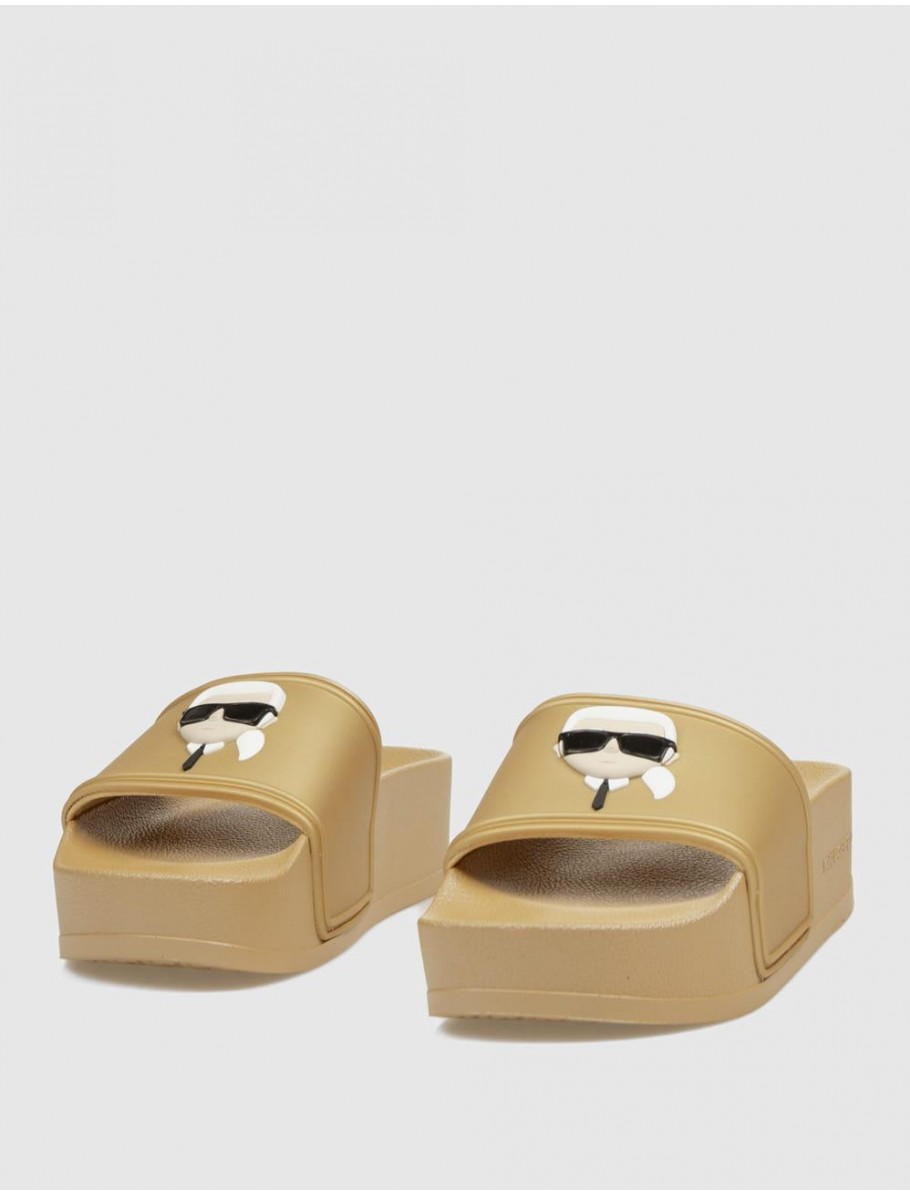 SANDALIA KARL LAGERFED KONDO MAXI II KARL NFT SHINE ORO