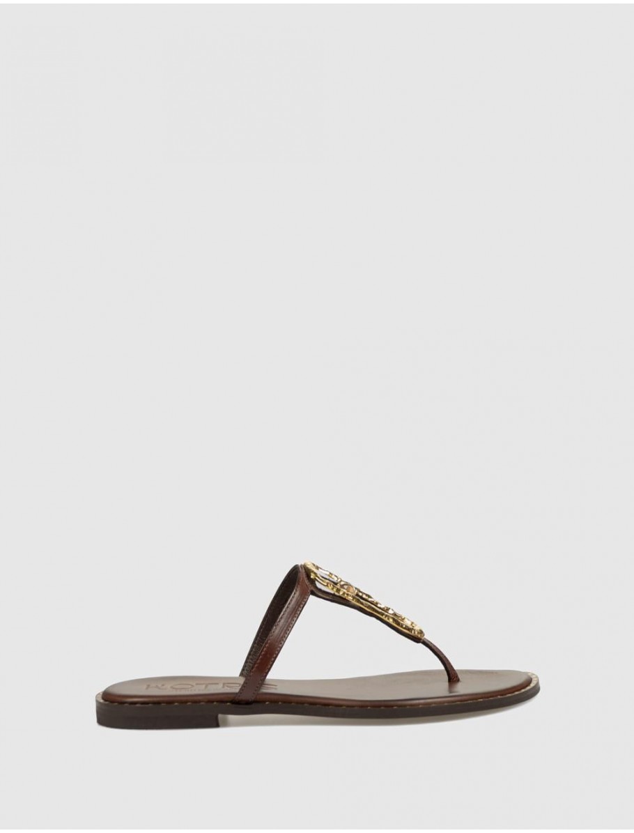 SANDALIA DE DEDO KOTRIS 02 310 MARRoN
