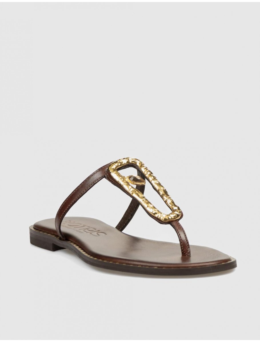 SANDALIA DE DEDO KOTRIS 02 310 MARRoN