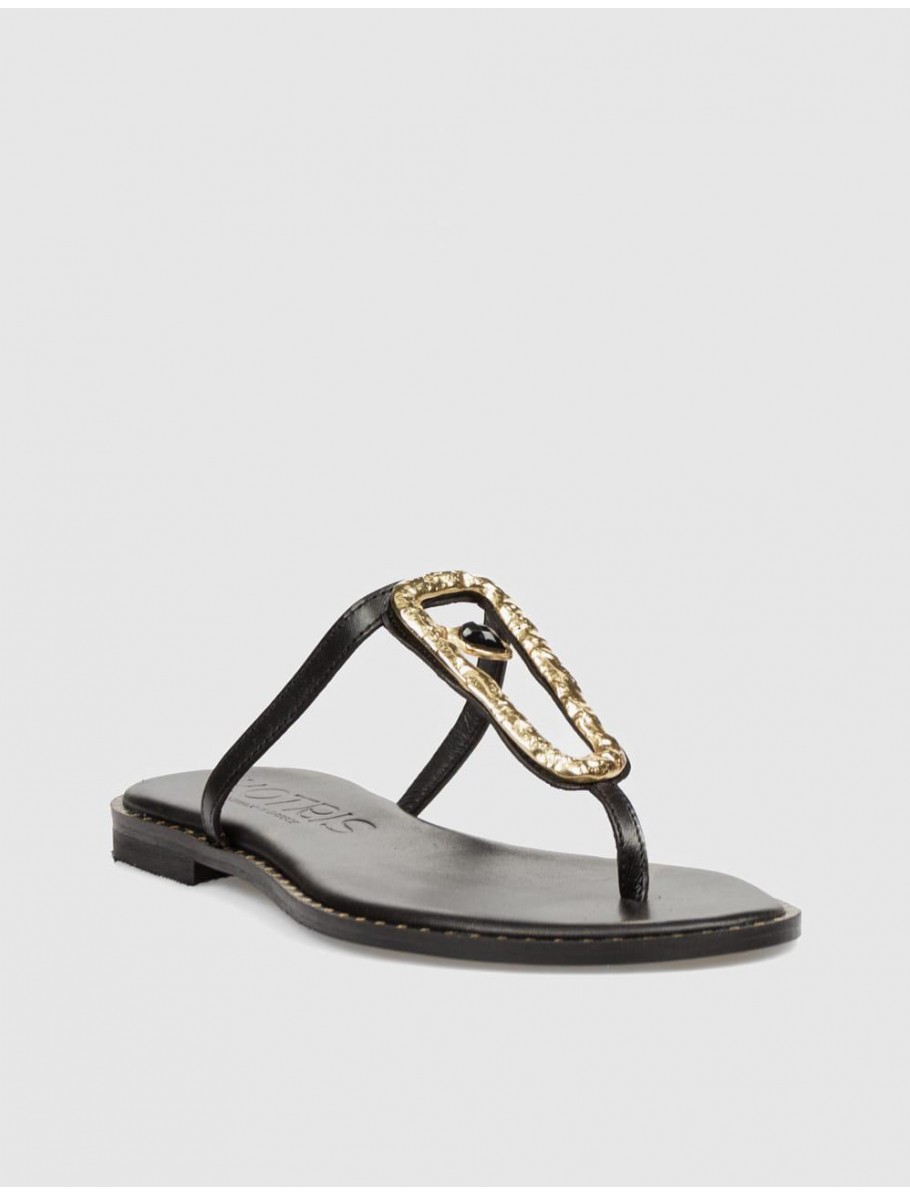 SANDALIA DE DEDO KOTRIS 02 310 NEGRO
