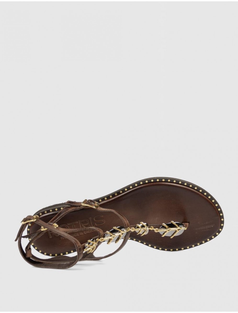 SANDALIA DE DEDO KOTRIS K 3017 MARRoN