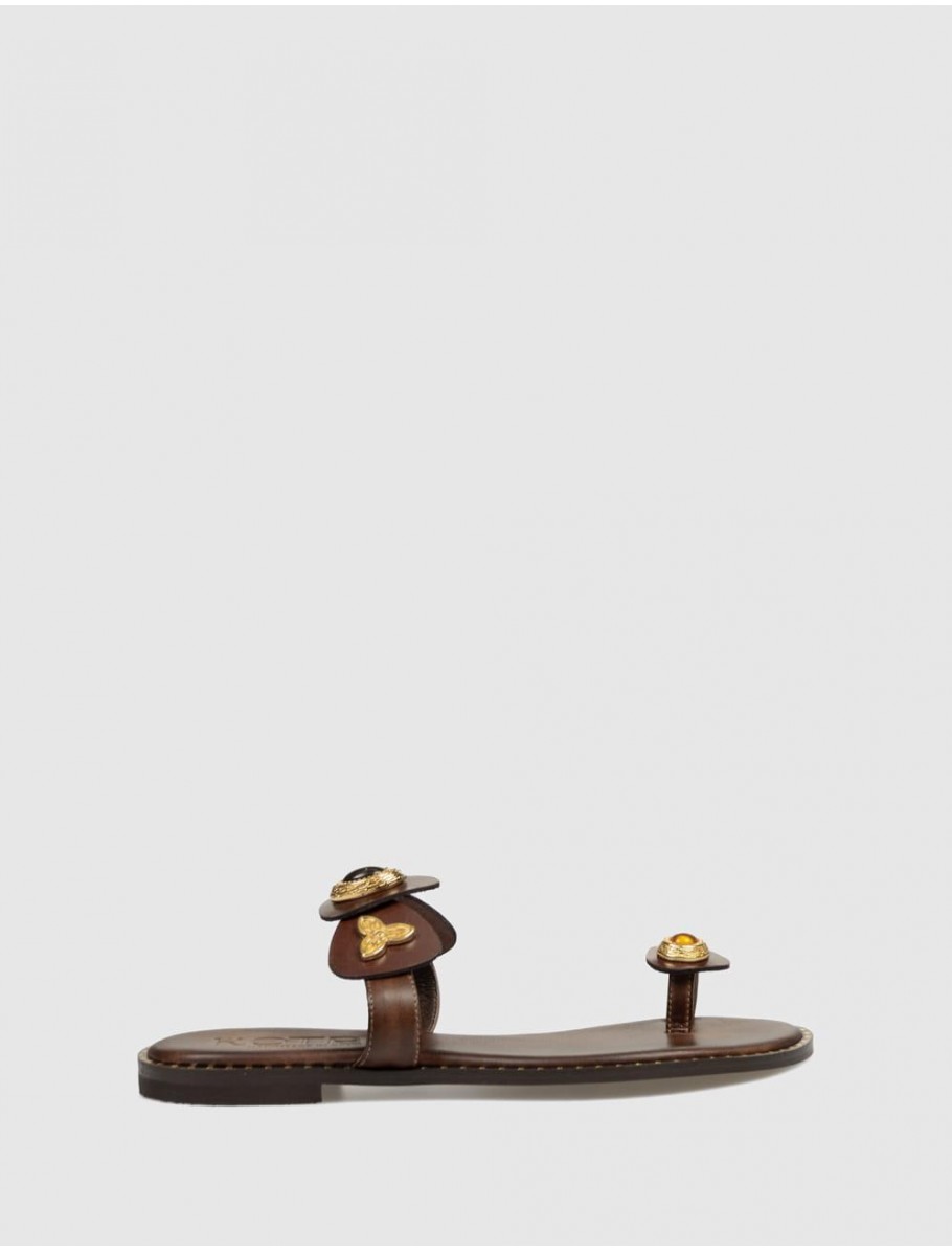 SANDALIA DE DEDO KOTRIS K 3021 MARRoN