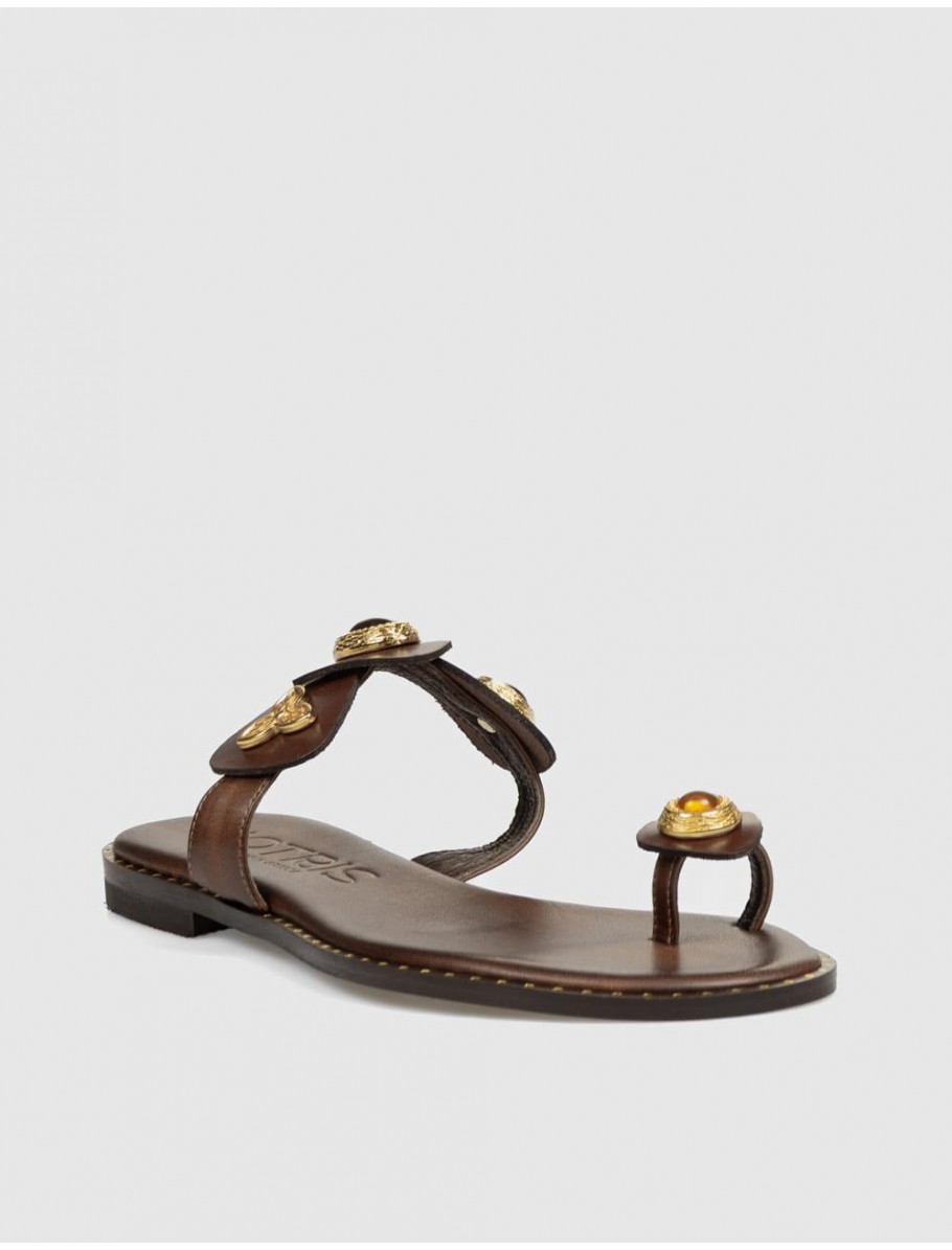 SANDALIA DE DEDO KOTRIS K 3021 MARRoN