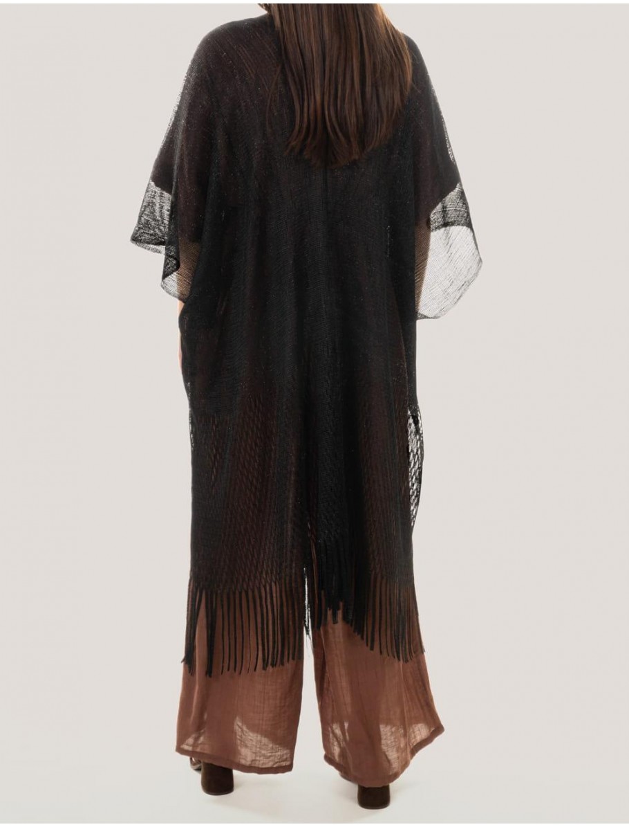PONCHO LIUJO BOLSOS PONCHO RETE LUNGO NEGRO