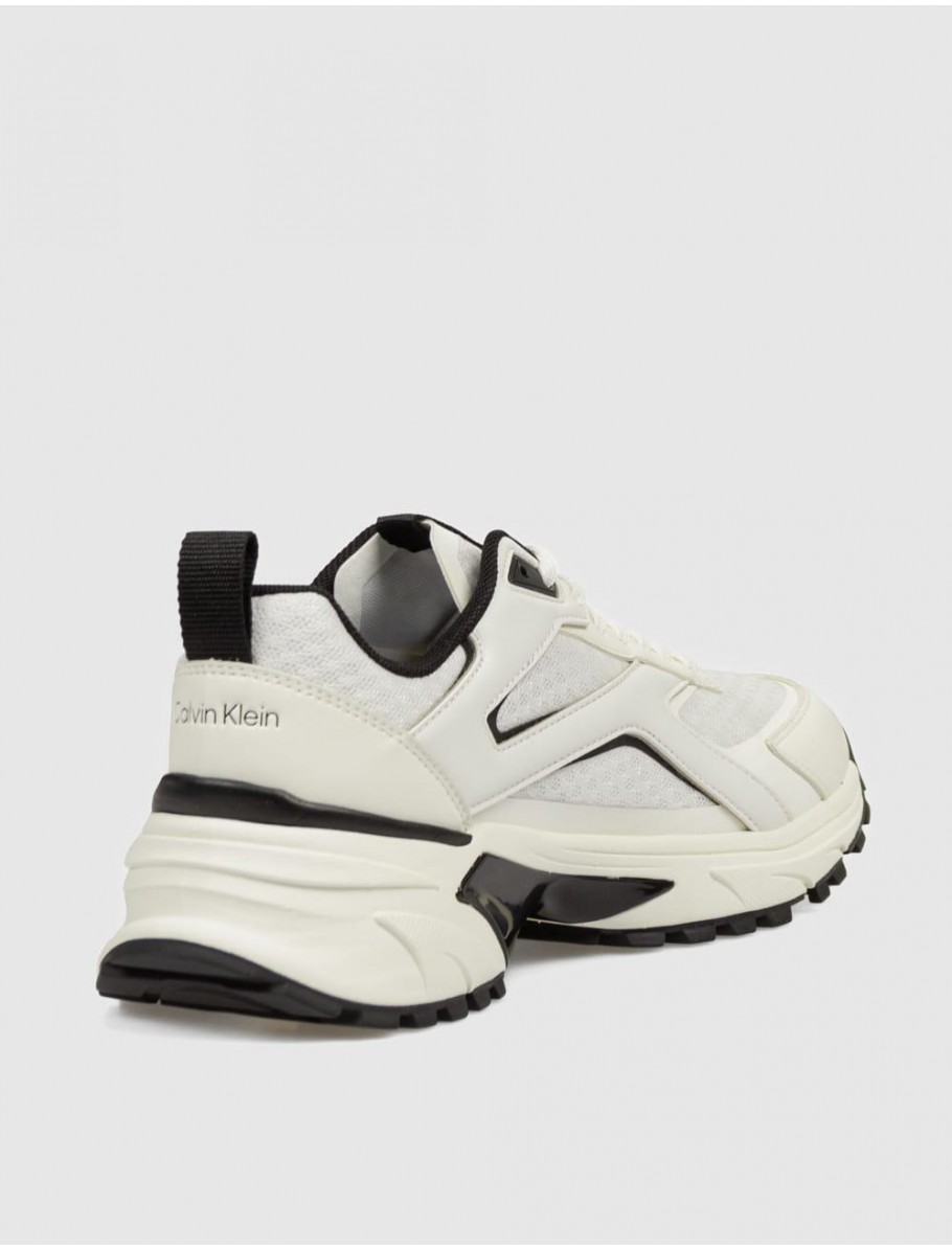 ZAPATILLA CALVIN KLEIN HIKE RUN CKSTRIPE MESH BLANCO
