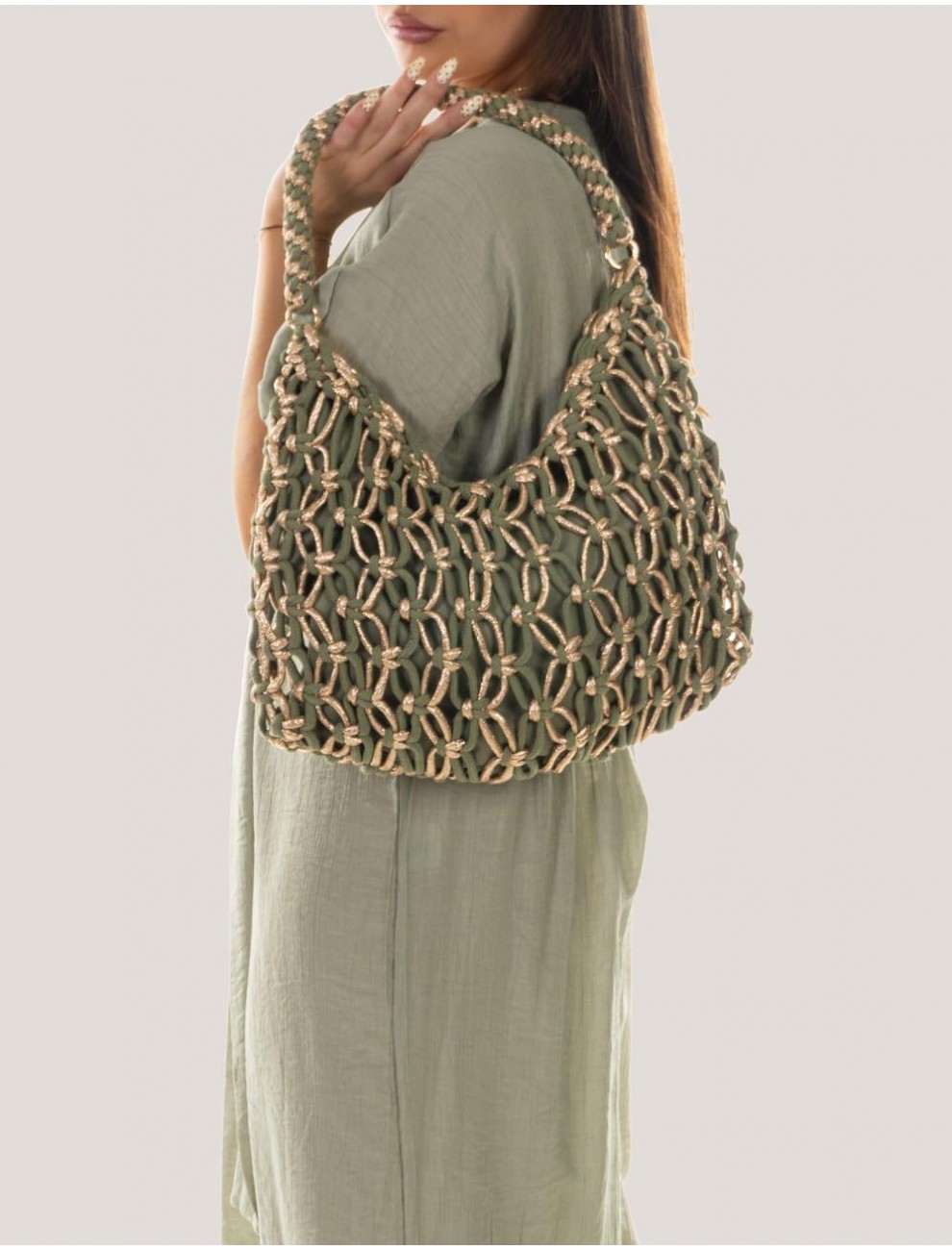 BOLSO OBVIO COMPLEMENTOS ROW VERDE