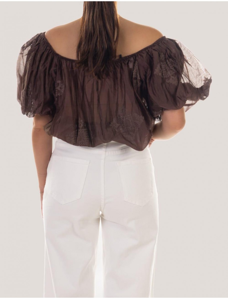BLUSA OBVIO JANINE MARRoN