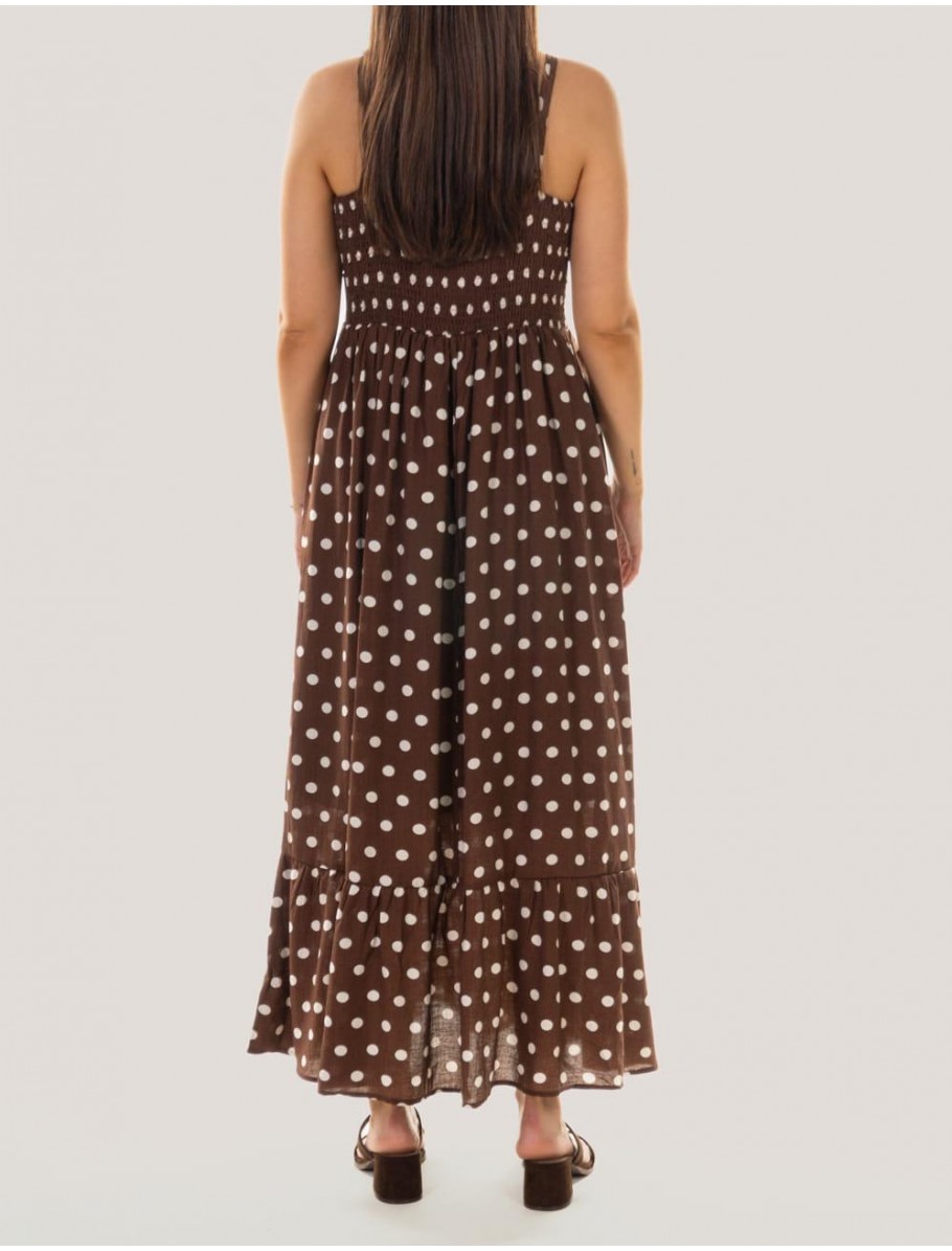 VESTIDO OBVIO AIKE MARRoN