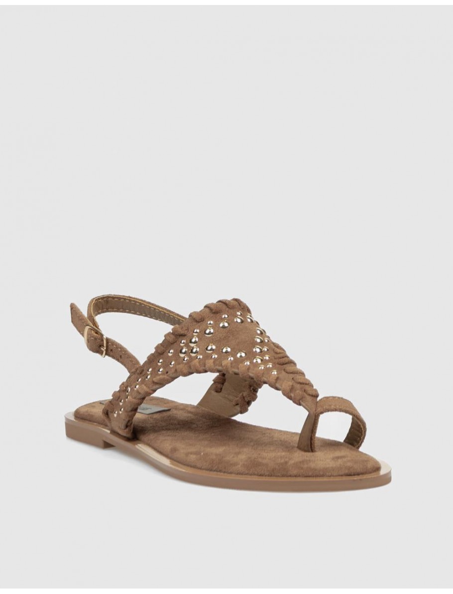SANDALIA DE DEDO KAMOME TRENDS HESS MARRoN