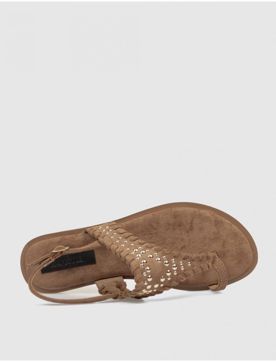 SANDALIA DE DEDO KAMOME TRENDS HESS MARRoN