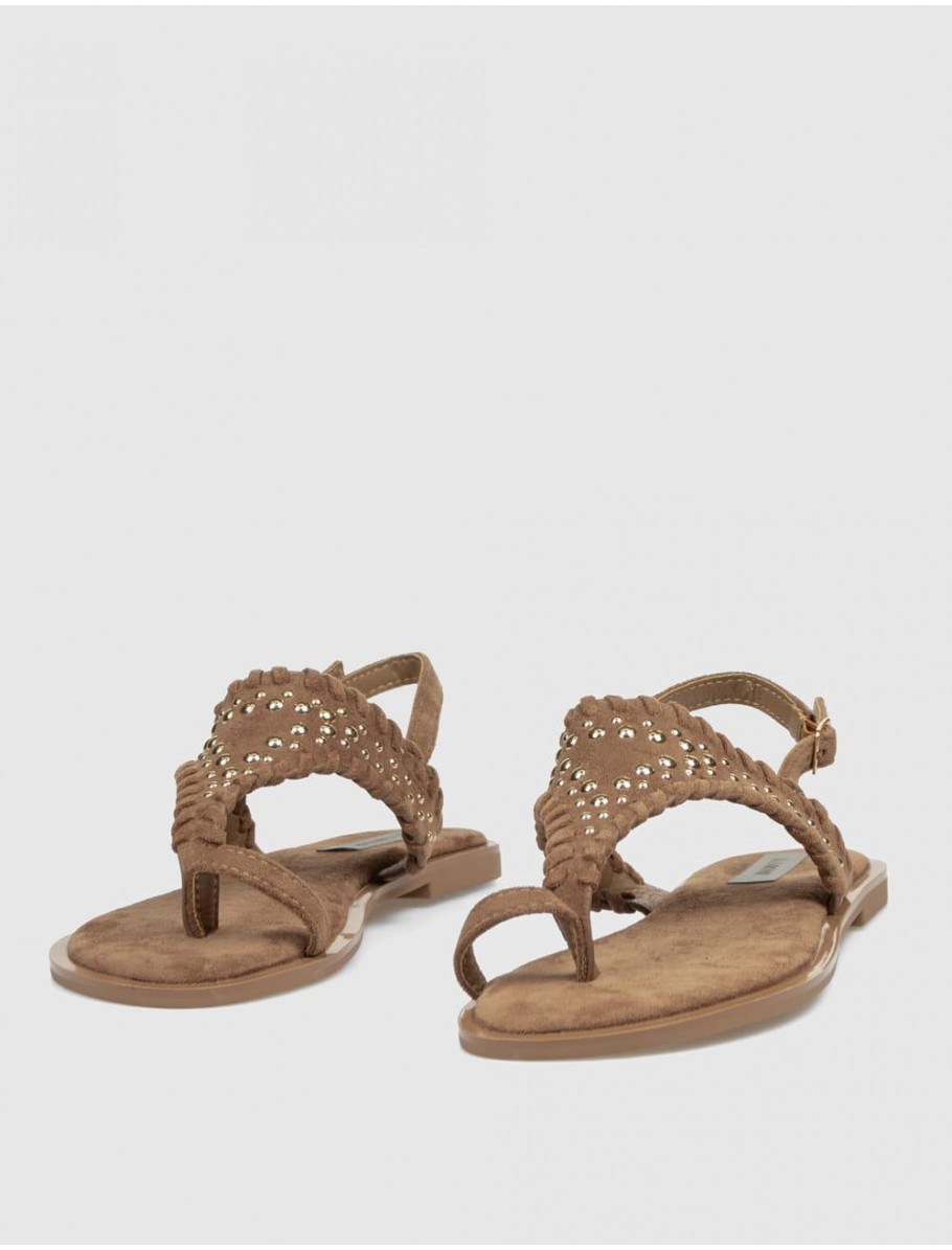SANDALIA DE DEDO KAMOME TRENDS HESS MARRoN