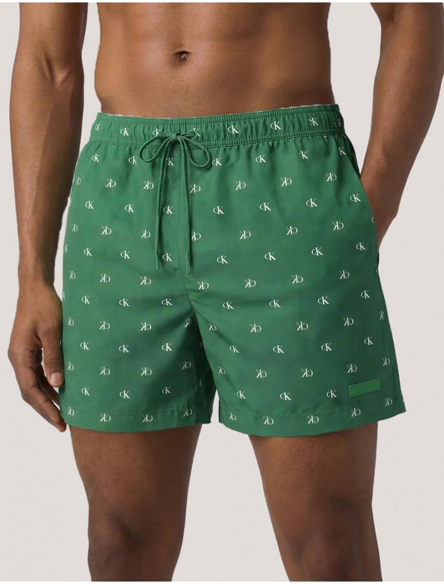 BANADOR CALVIN KLEIN SHORT DRAWSTRING COVERED VERDE