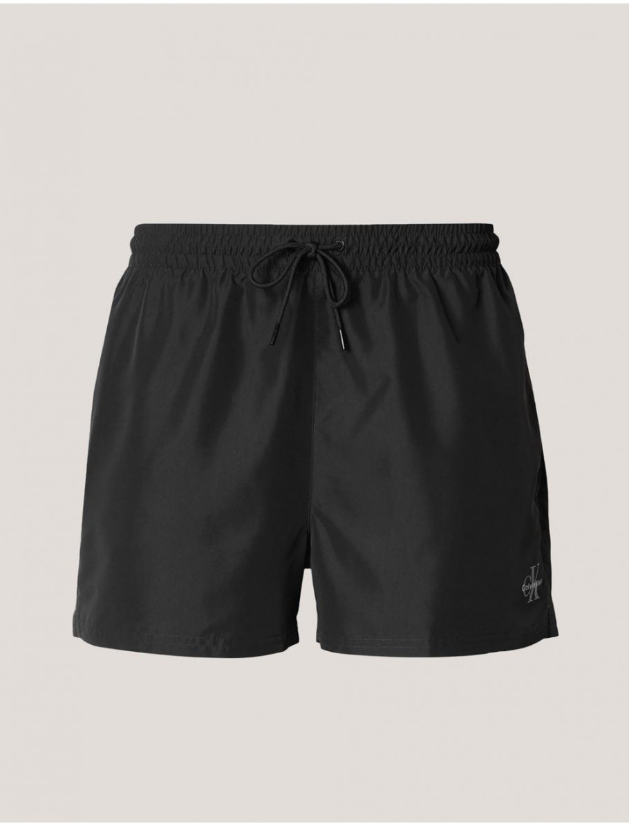 BANADOR CALVIN KLEIN SHORT DRAWSTRING WAISTBAND NEGRO