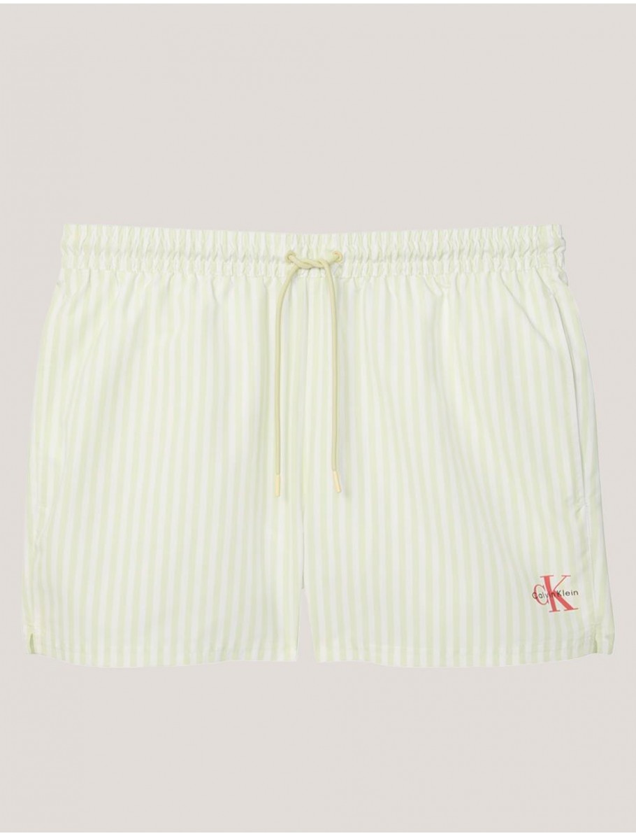 BANADOR CALVIN KLEIN SHORT DRAWSTRING WAISTBAND VERDE