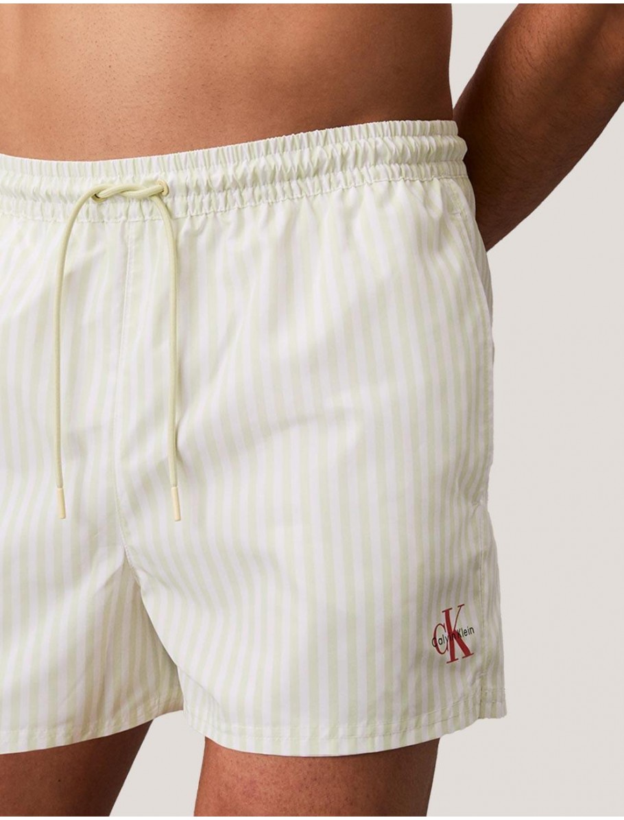 BANADOR CALVIN KLEIN SHORT DRAWSTRING WAISTBAND VERDE