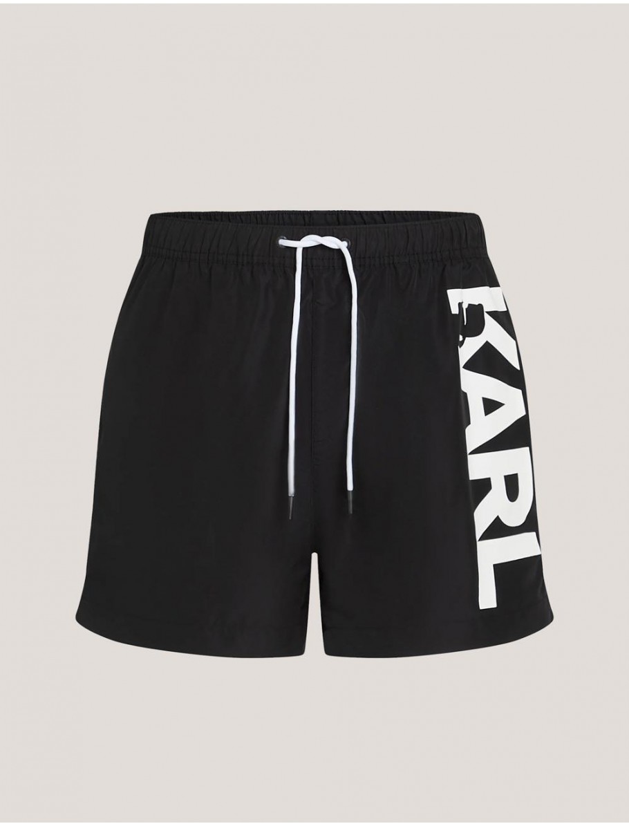 BANADOR KARL LAGERFED KARL LOGO SHORT BOARDSHORTS NEGRO