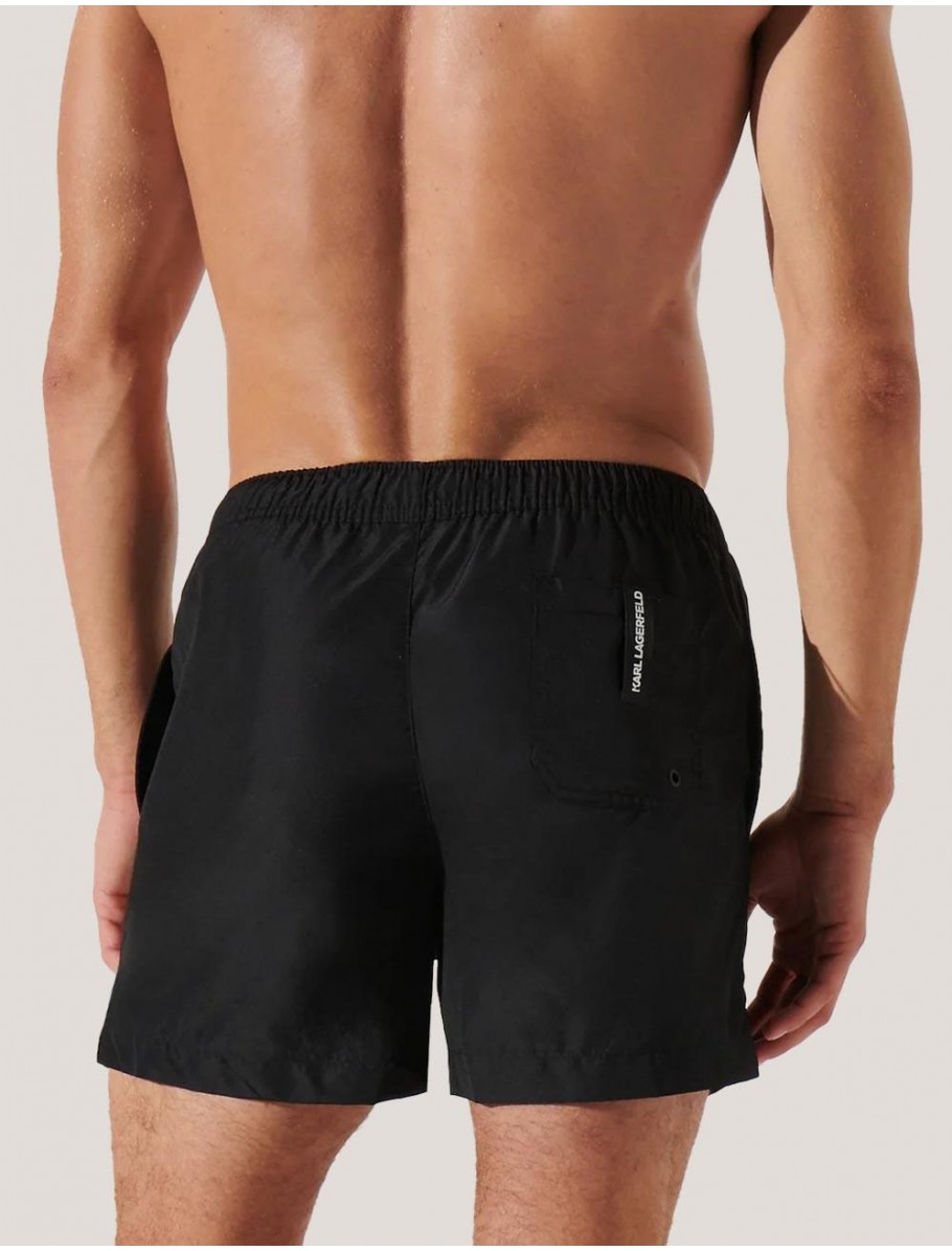 BANADOR KARL LAGERFED KARL LOGO SHORT BOARDSHORTS NEGRO